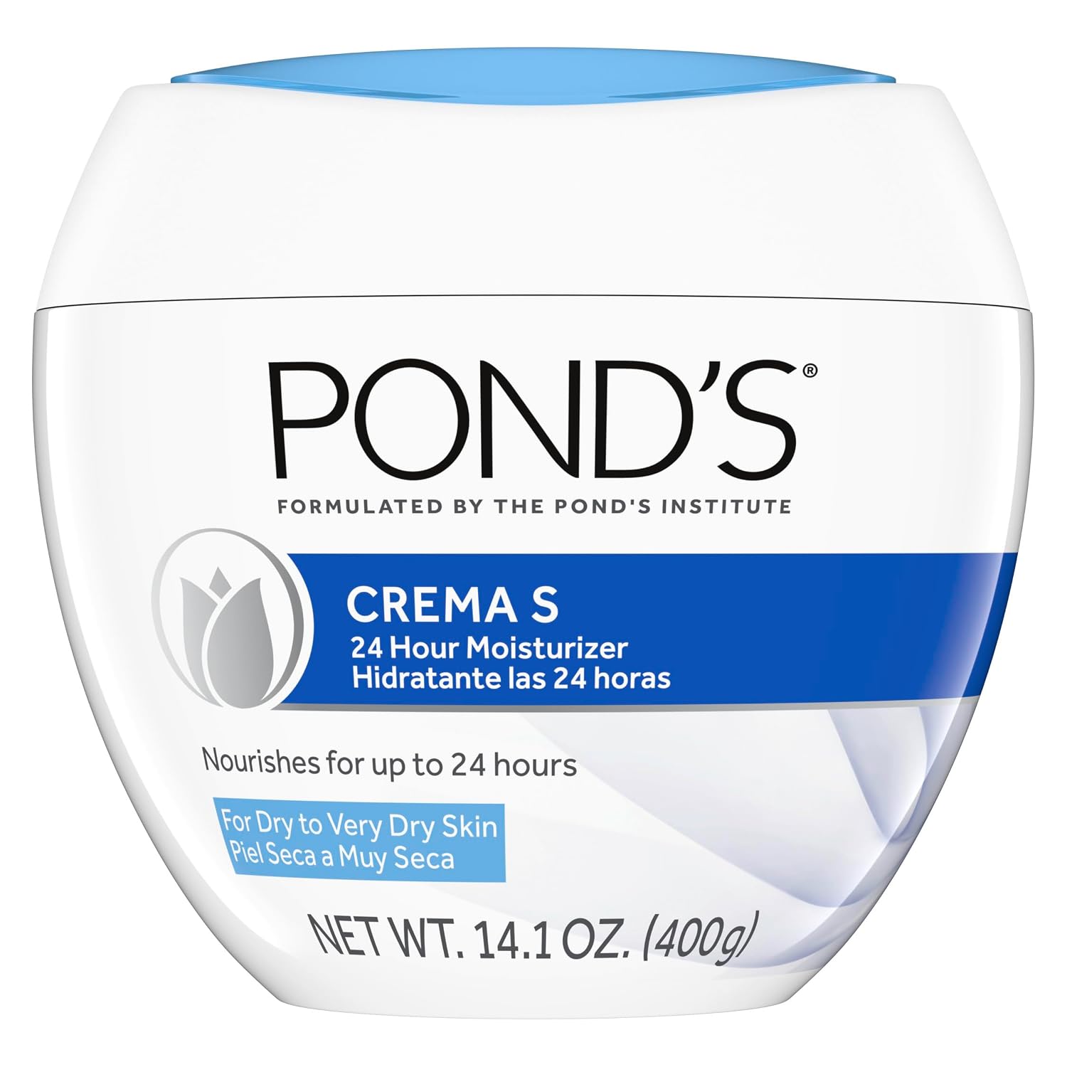 Detalle de POND'S 10305210270296 Crema S Nourishing Face Cream, Fragrance-Free, 14.1 oz