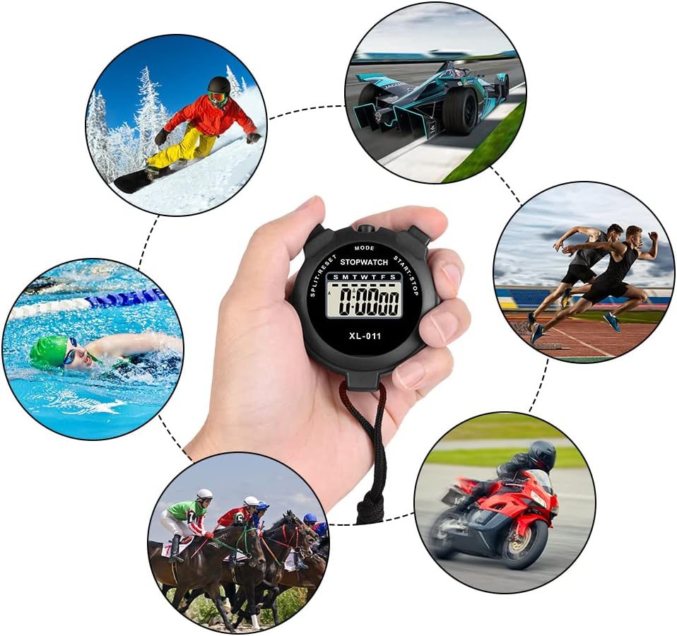 Thumbnail 6 de Vicloon Digital Sport Stoppuhr Timer – Große Anzeige, Alarm, Kalender und viel Vielseitigkeit für Training und Wettkämpfe