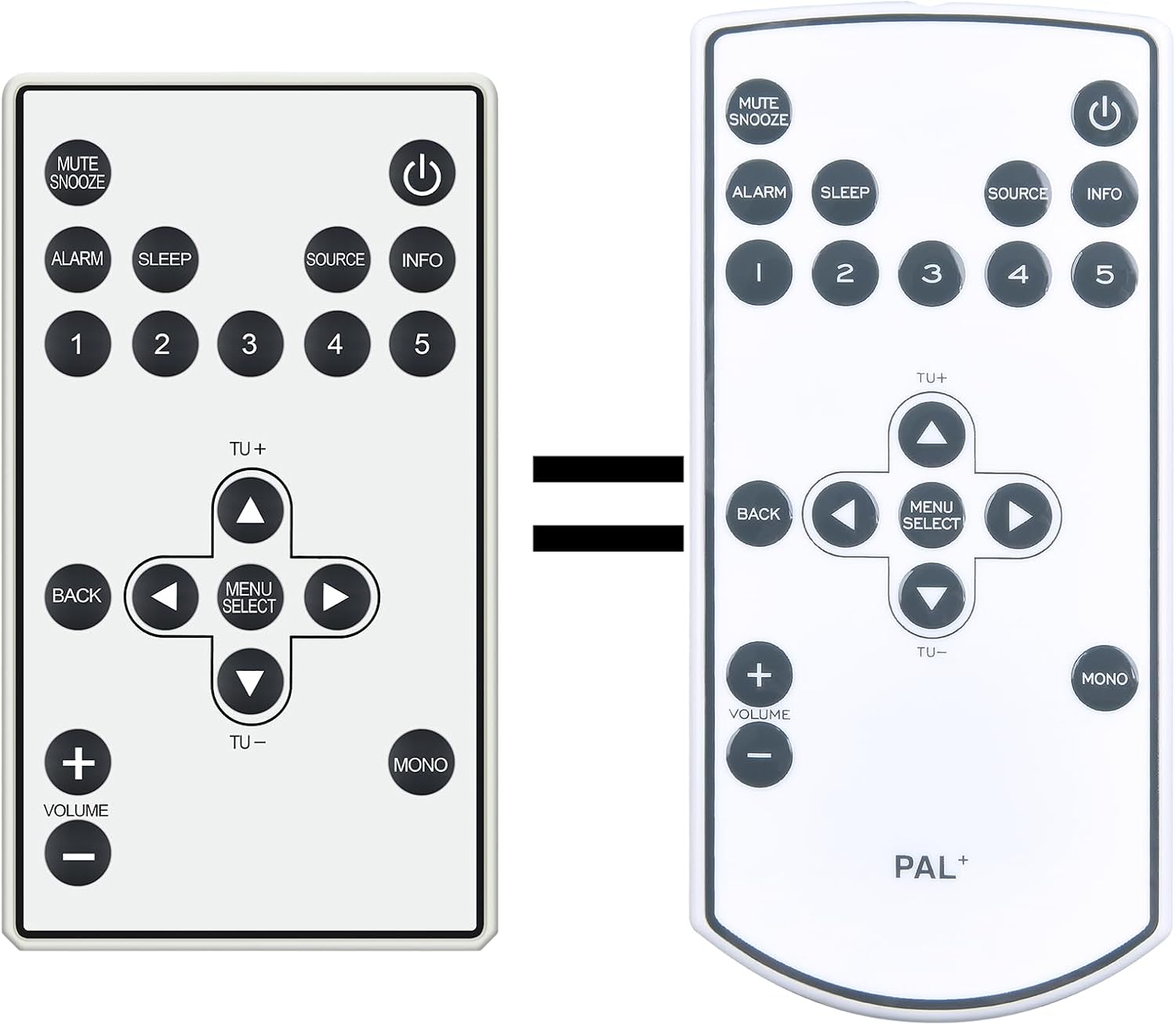 Detalle de TCNOUMT Replacement Remote for Tivoli PAL+ / PALPRWHT