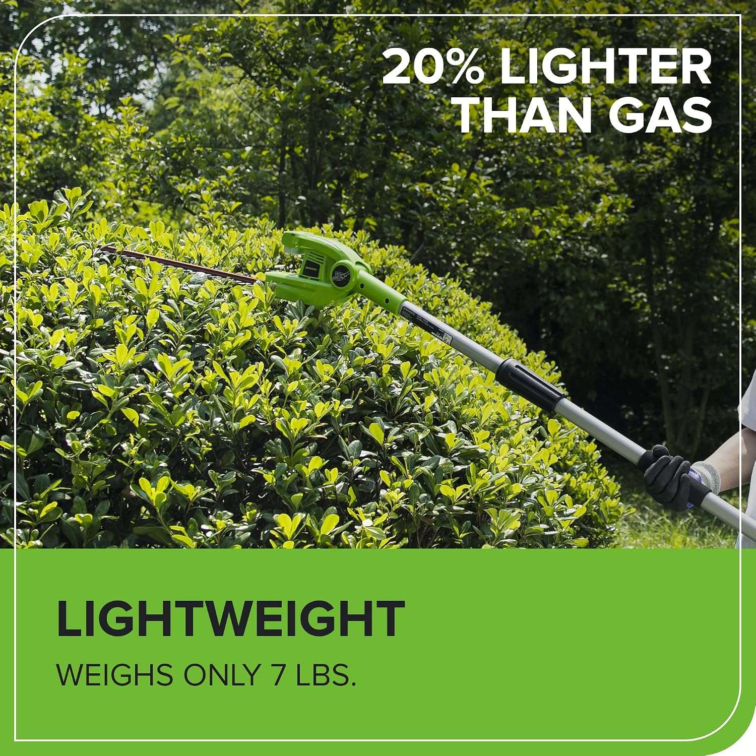 Thumbnail 6 de Greenworks Cordless Pole Hedge Trimmer 40V