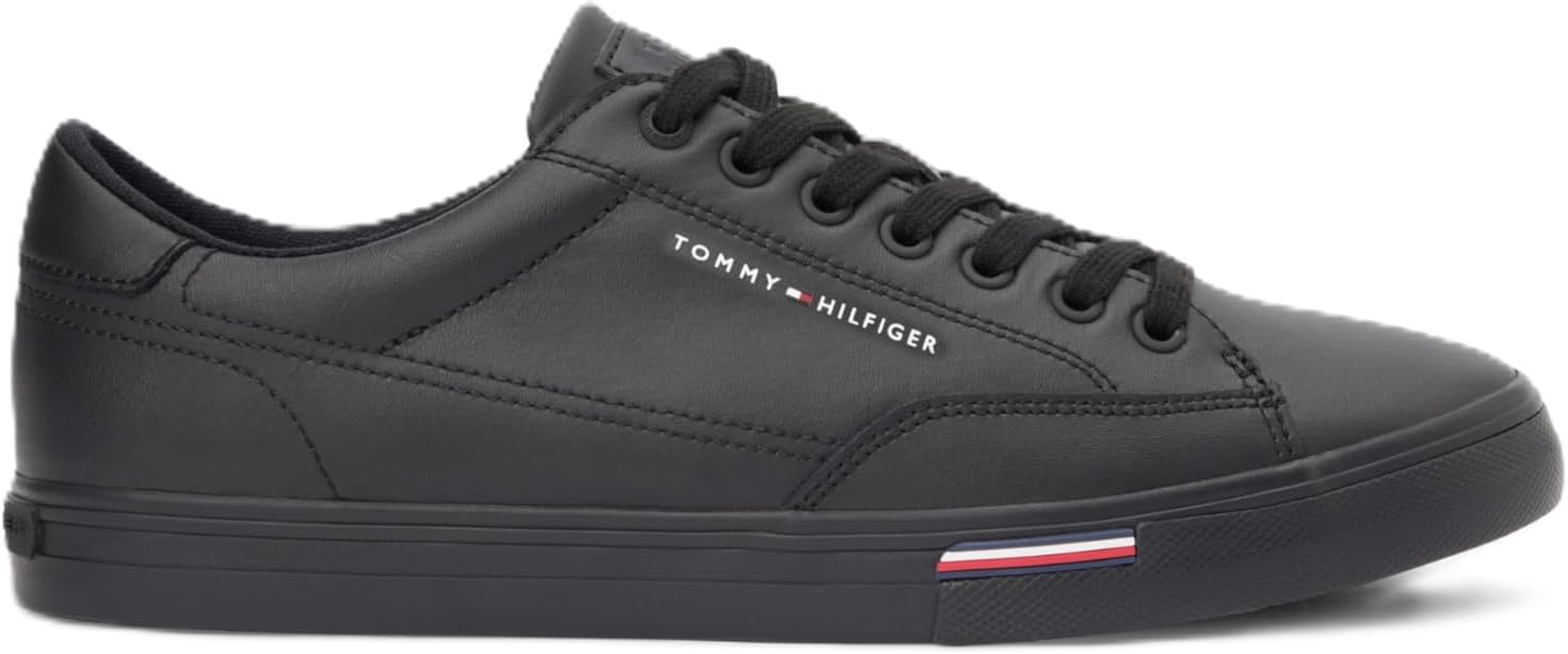 Detalle 2 de Tommy Hilfiger Vulc Core RWB Long Lace in pelle, basso da uomo (FM0F/…)