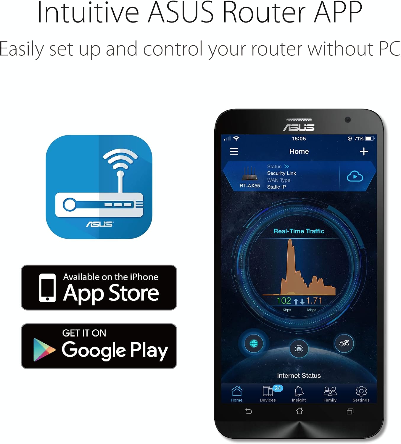Thumbnail 3 de ASUS RT-AX1800S WiFi 6 Router