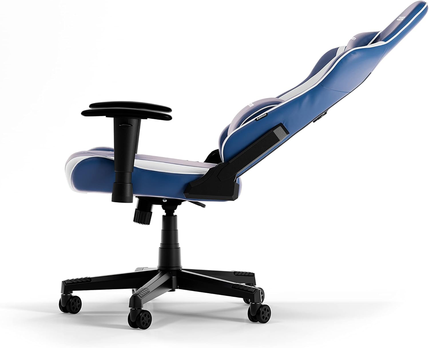 Thumbnail 6 de DXRacer PRINCE L Bleu & Blanc PVC Cuir – Fauteuil gaming ergonomique, cuir synthétique premium