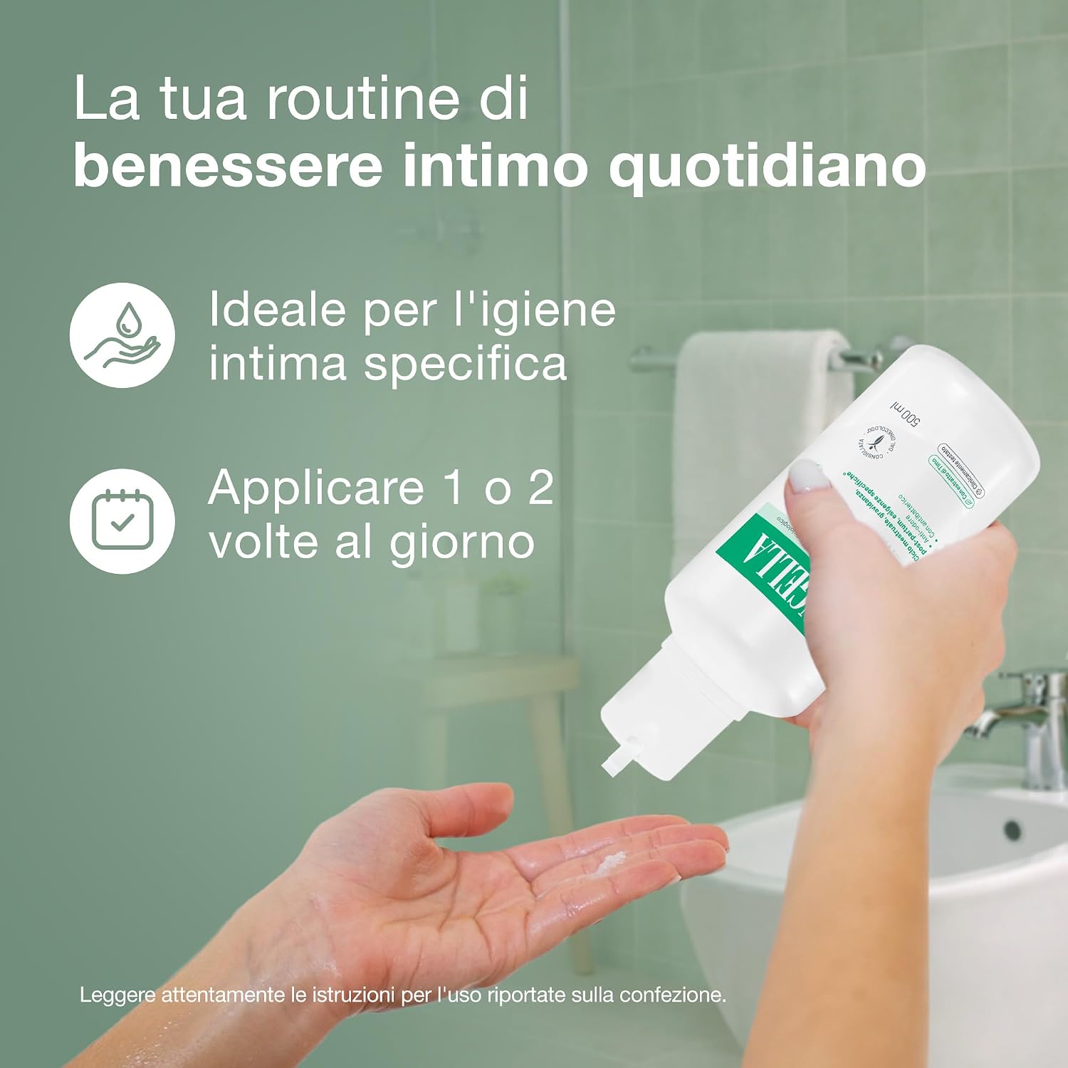 Detalle de Saugella Attiva detergente intimo antibatterico pH 3,5 500 ml