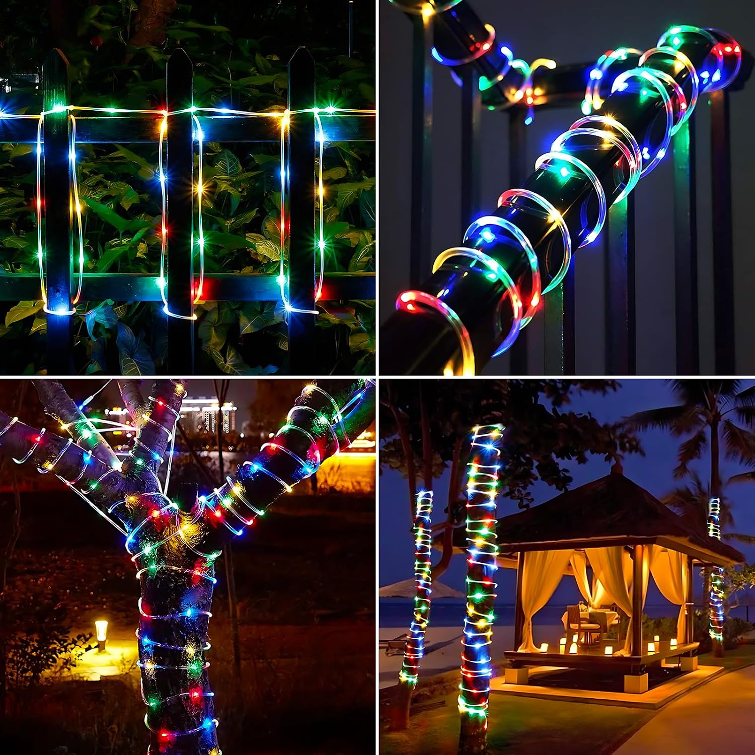Detalle de Jnaurb Battery-Operated Rope Lights, 33 ft