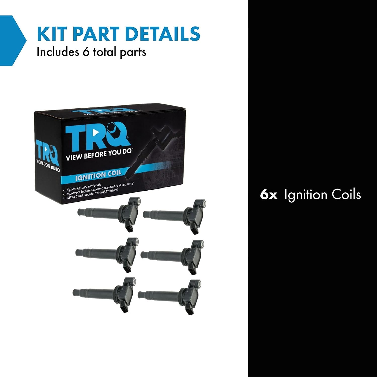 Detalle 2 de TRQ Ignition Coil Set, 6-Piece