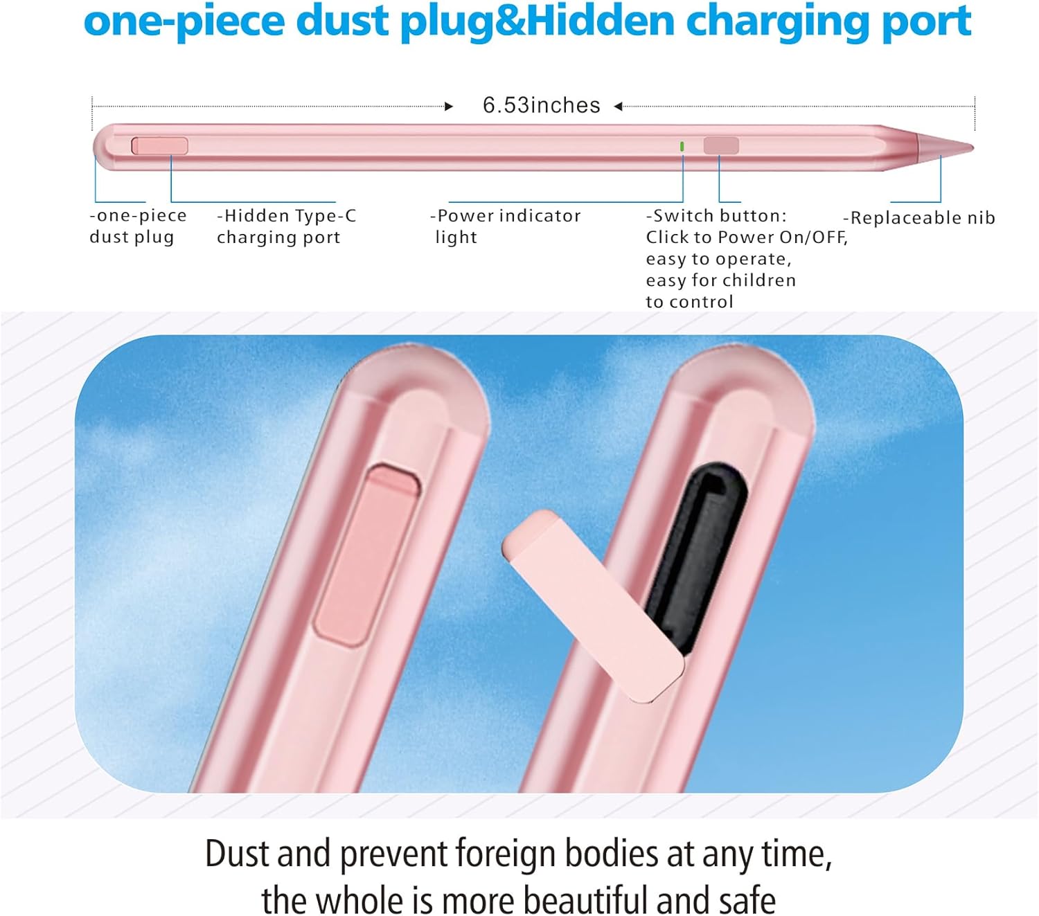 Thumbnail 3 de iPad stylus pen 0.9mm tip for 2018-2025
