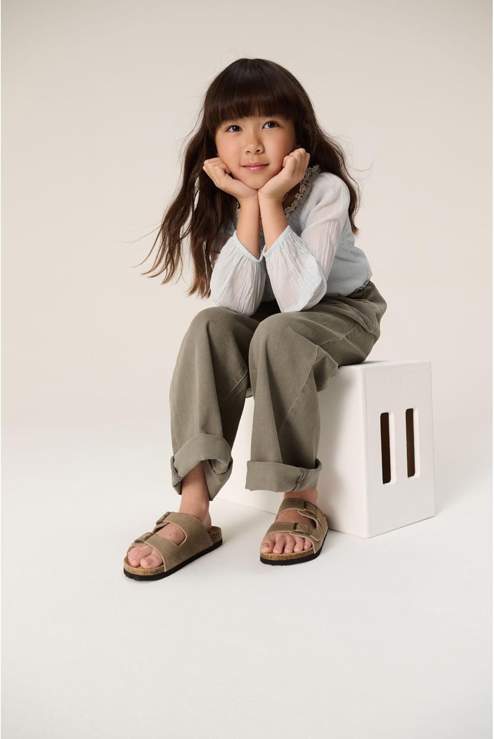 Thumbnail 1 de Project Cloud 100% Genuine Leather Kids Sandals — Lightweight, Water-Resistant Slides for Kids