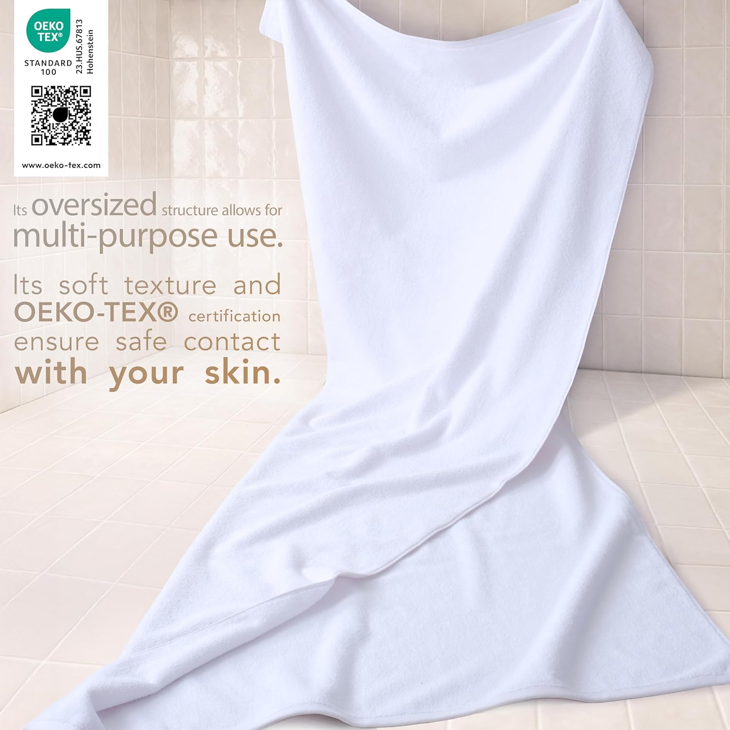 Detalle de Cotton Paradise 40x80 Oversized Bath Sheet