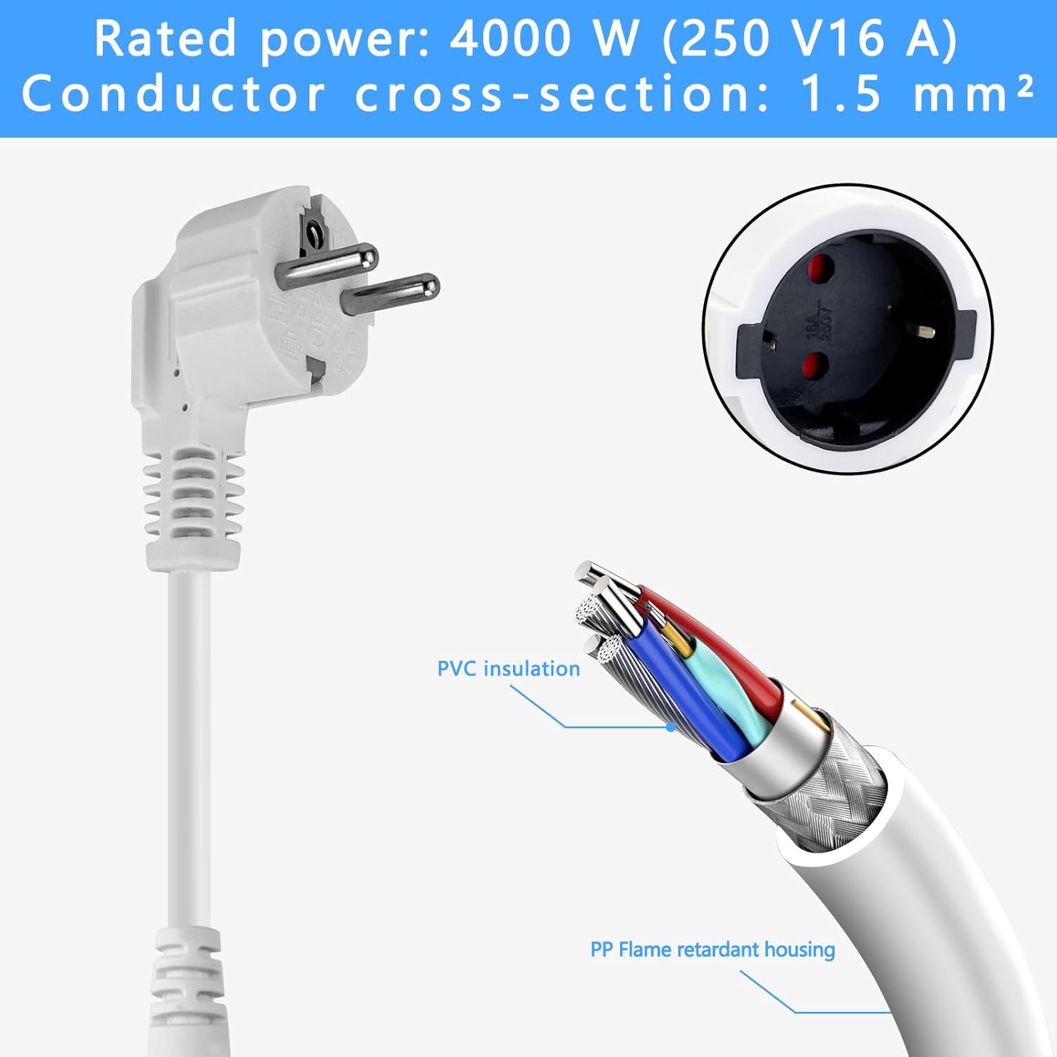 Thumbnail 1 de Doppelstecker Schuko 16 A, 250 V
