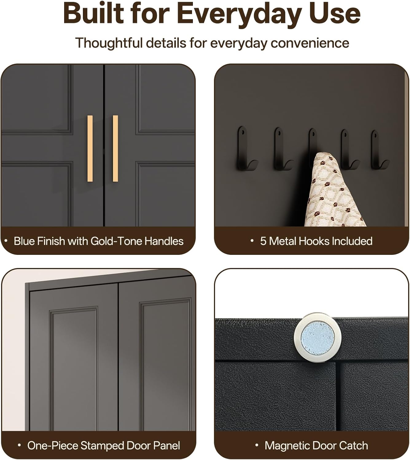 Detalle 2 de Knolix Metal Pantry Cabinet, 71-Inch