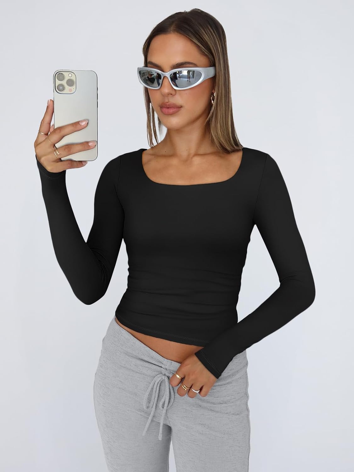 Detalle 2 de Trendy Queen Crop Top 88% Polyester