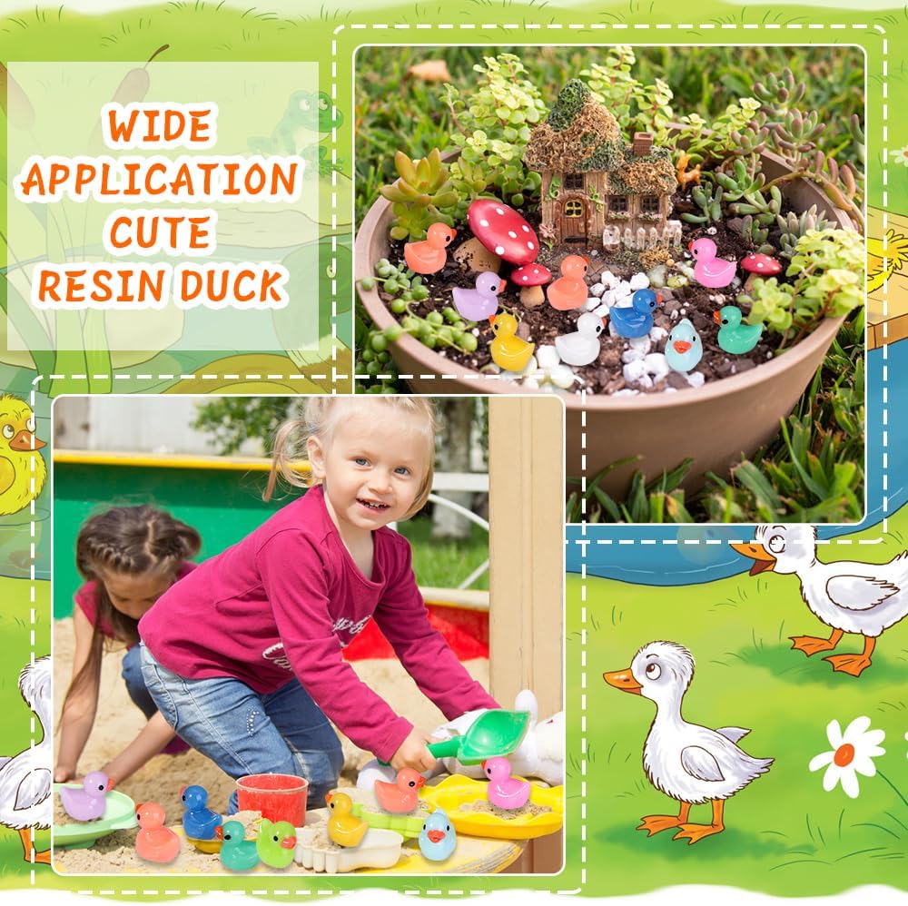 Thumbnail 4 de DULEFUN 200pcs Tiny Ducks bulk miniatures