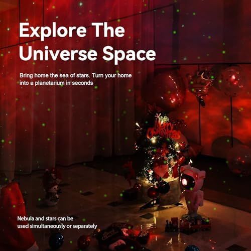 Detalle 2 de Mooyran TYD-YHY-001 Astronaut Star Projector with 360° Head and Timer