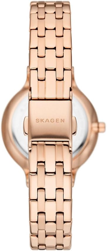 Detalle de Skagen Anita Lille Uhr für Damen – Quarz mit drei Zeigern und Edelstahlband