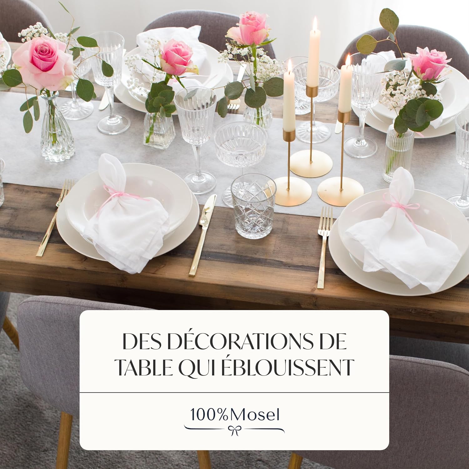 Detalle de 100%Mosel Chemin de table 30 cm x 25 m đź§»