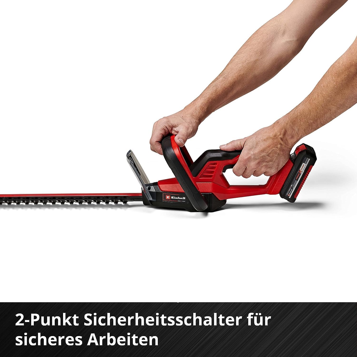 Detalle 2 de Einhell Akku-Heckenschere GC-CH 18/40 Li-Solo Power X-Change (40 cm Schnittlänge, 13 mm Zahnabstand) – ohne Akku