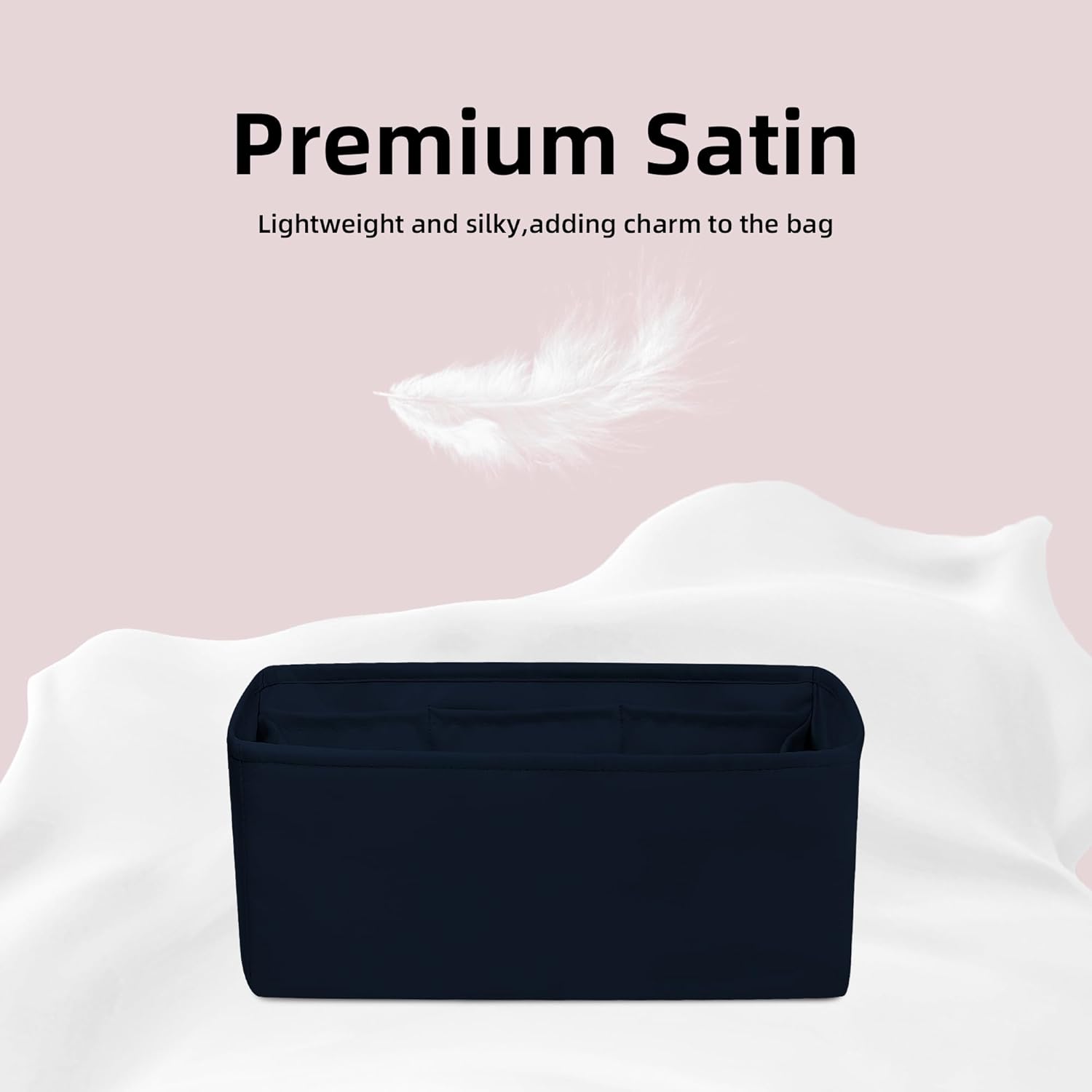 Thumbnail 6 de DGAZ Silk Bag Organizer Insert for Kelly Bags (Blue Nuit) – KL28
