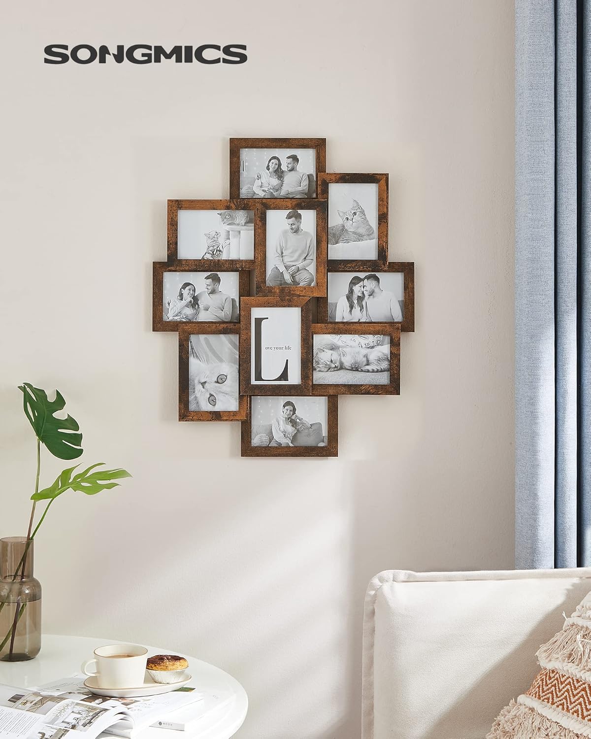 Thumbnail 6 de SONGMICS RPF020X01 collage frame 10×4x6 photos 🖼