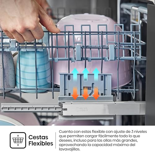 Thumbnail 8 de Hisense HS643C90W lavavajillas de libre instalación con secado automático y tercera bandeja (16 servicios)