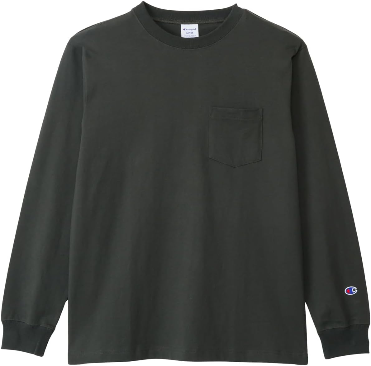 Thumbnail 6 de Champion C3-W401Z メンズ長袖Tシャツ 綿100%天竺・胸ポケット付き