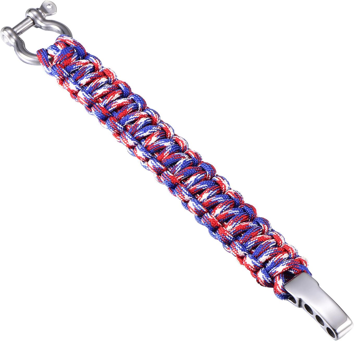 Detalle de DonDon bracciale paracord da sopravvivenza