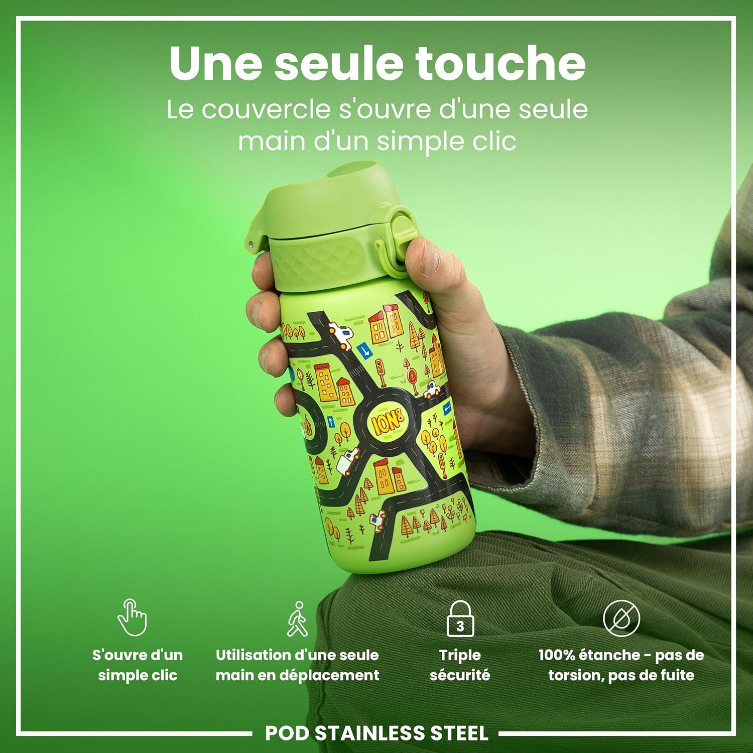 Thumbnail 2 de Ion8 Gourde Enfant 400ml 🥤