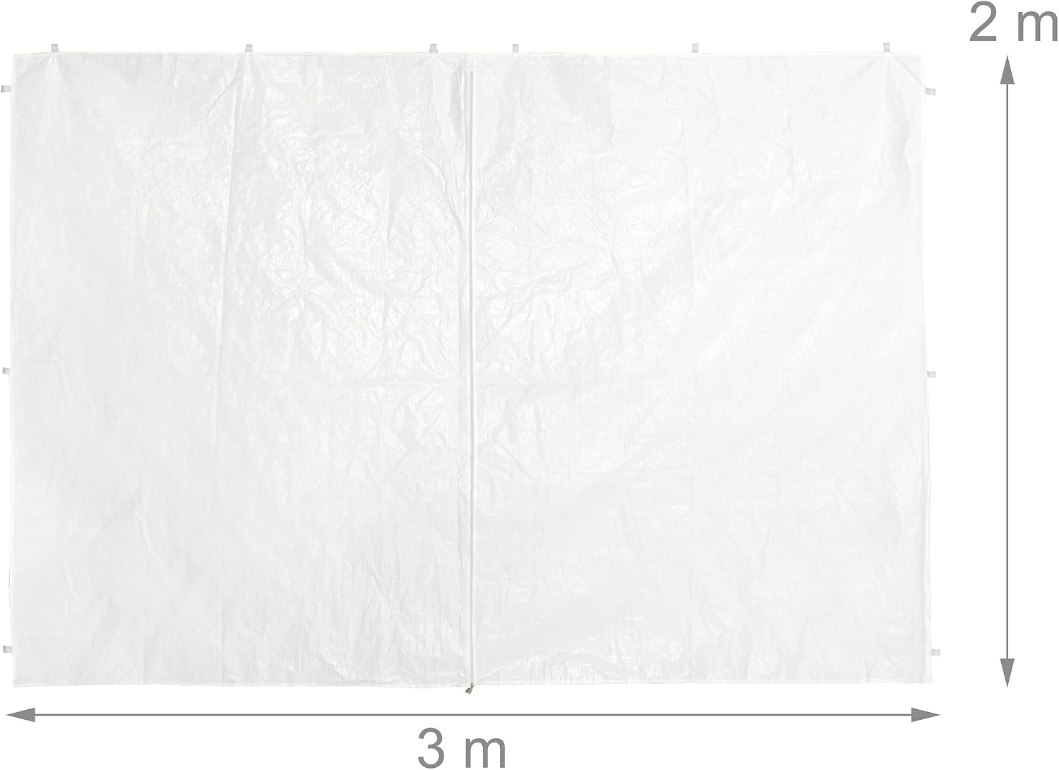 Detalle 2 de Relaxdays 10046032 Gazebo Side Panels, 6-Piece Waterproof White Set