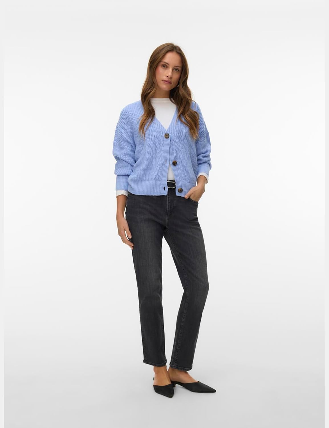 Thumbnail 1 de VERO MODA VMLEA Strickjacke – leichte, lange Manga Cardigan aus Acryl