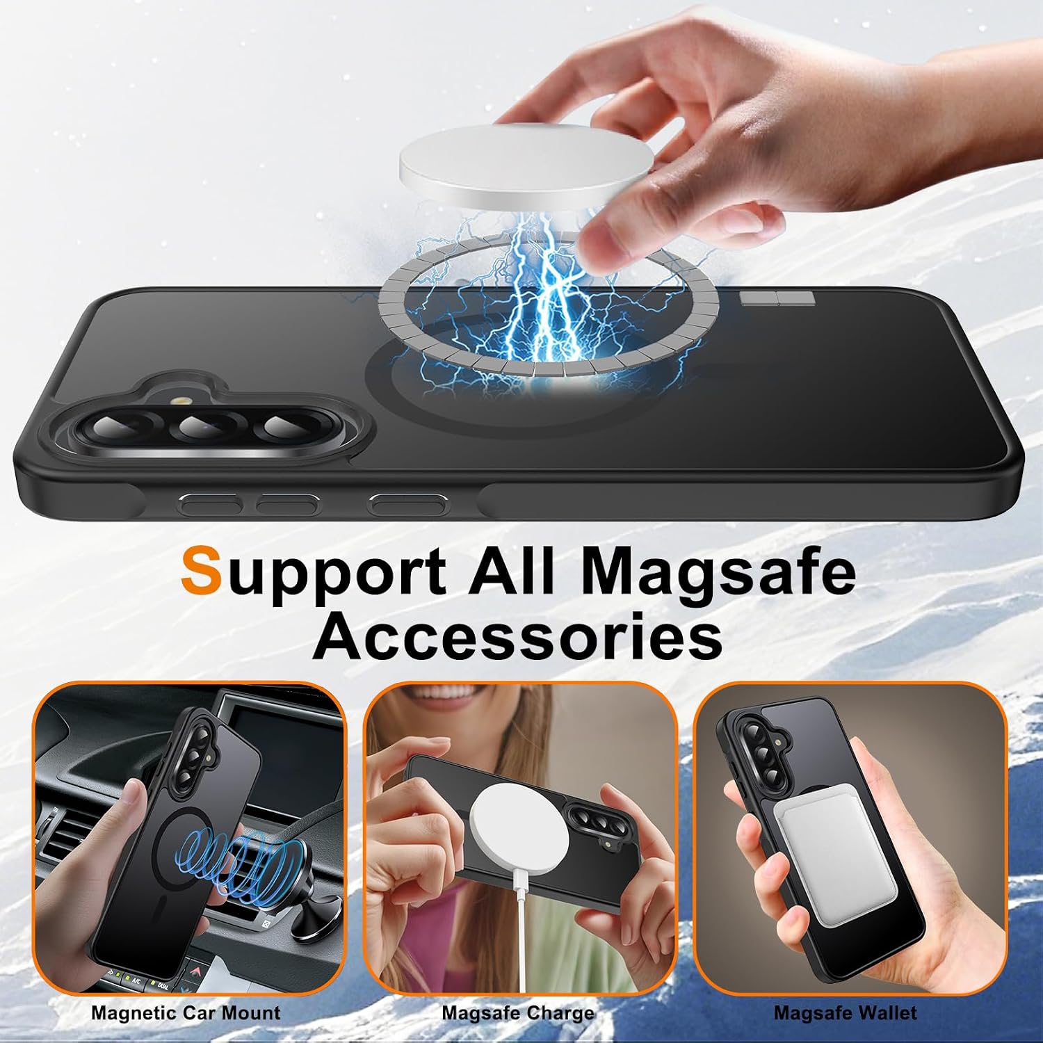 Detalle 2 de Ezanmull Galaxy A36 5G Case with MagSafe