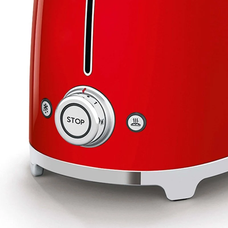 Thumbnail 1 de Tostadora Smeg TSF01RDEU roja de acero inoxidable para 2 rebanadas (950W)