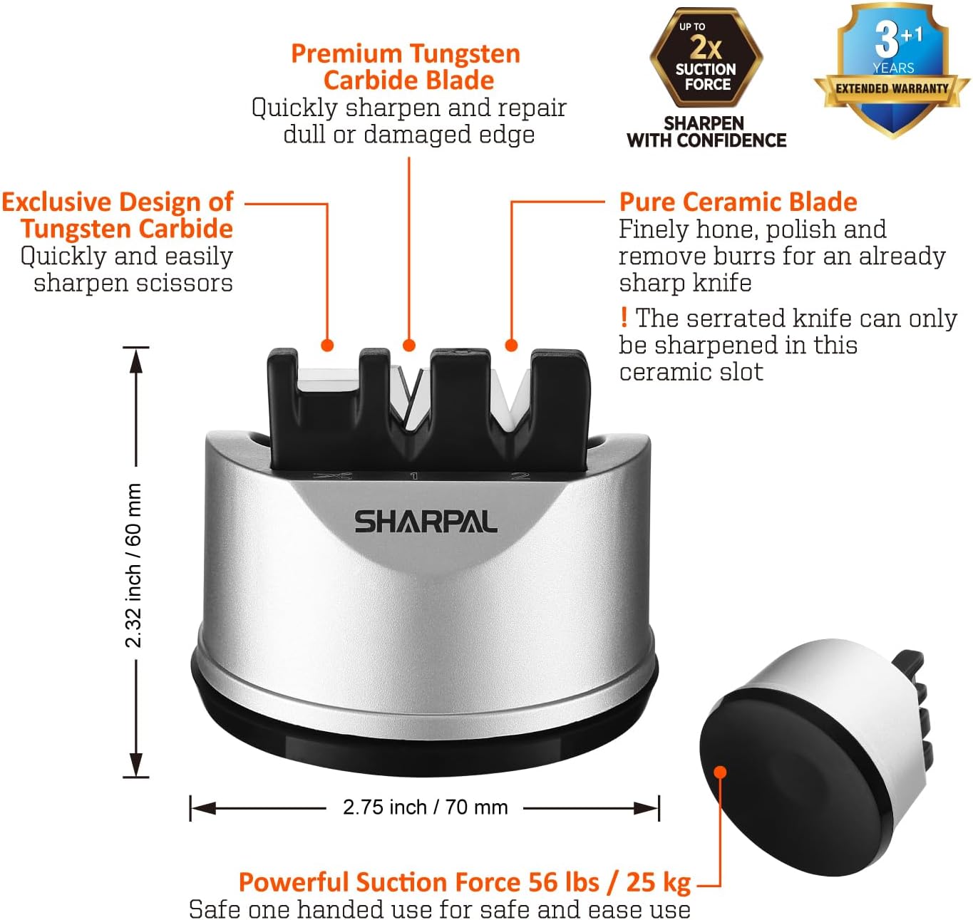 Detalle de SHARPAL 191H Knife & Scissors Sharpener