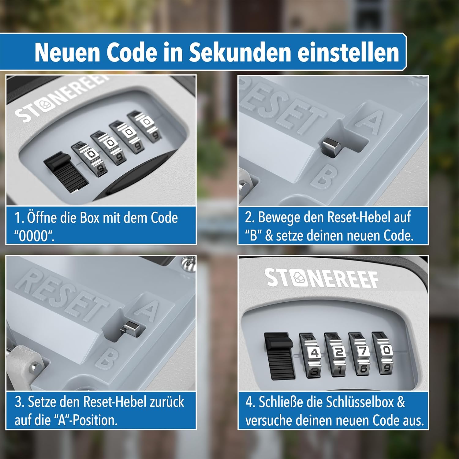 Thumbnail 5 de Schlüsselbox mit Zahlencode für außen