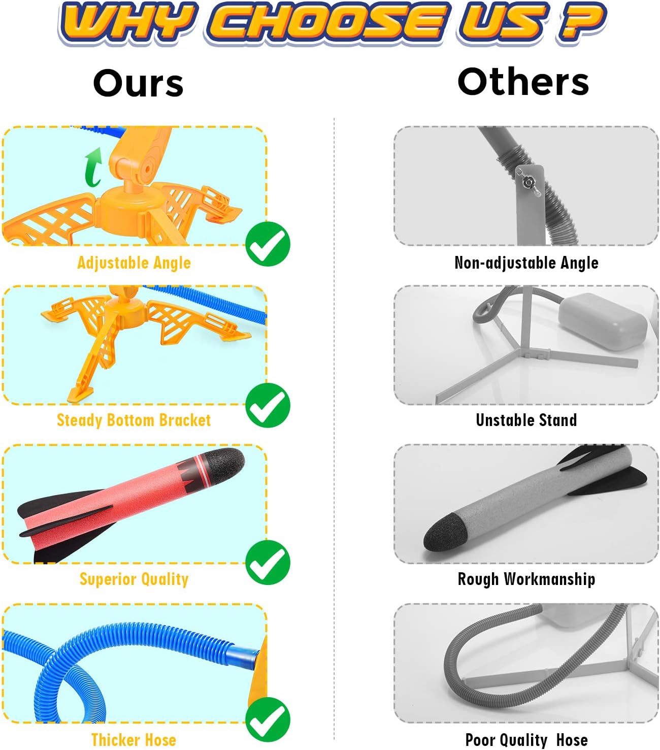 Thumbnail 4 de Raketen Spielzeug für Kinder 200 Fuß Reichweite