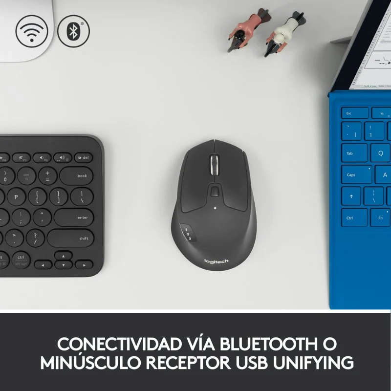 Thumbnail 2 de Logitech M720 Triathlon Ratón Inalámbrico Ergonomía y Versatilidad 🖱