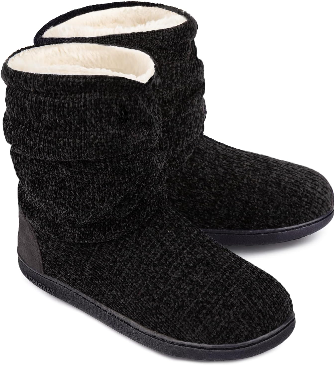 Detalle de LongBay Women's Cozy Winter Slipper Boots Memory Foam