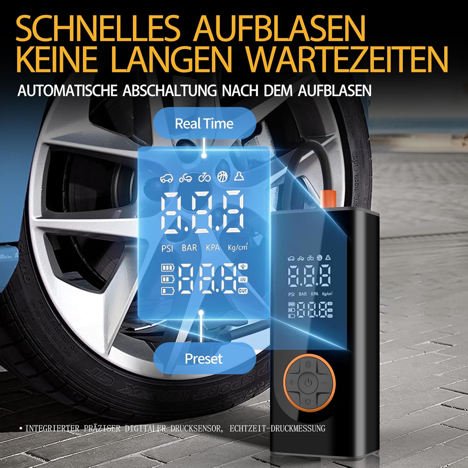 Detalle 2 de Digital Tyre Inflator 150PSI