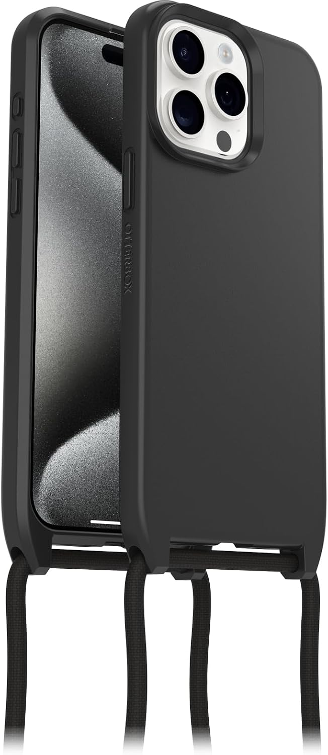 Detalle de OtterBox React Necklace Coque avec MagSafe pour iPhone 15 Pro Max — Protection ultraFine avec collier réglable