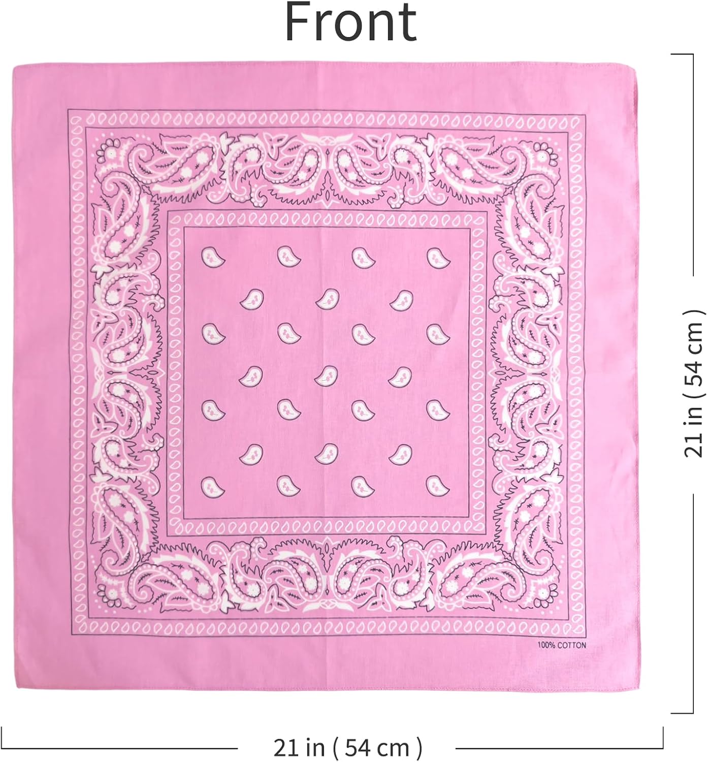 Detalle de APIGANIZ 100% Cotton Paisley Bandanas, 21 x 21 Inches, Set of 6