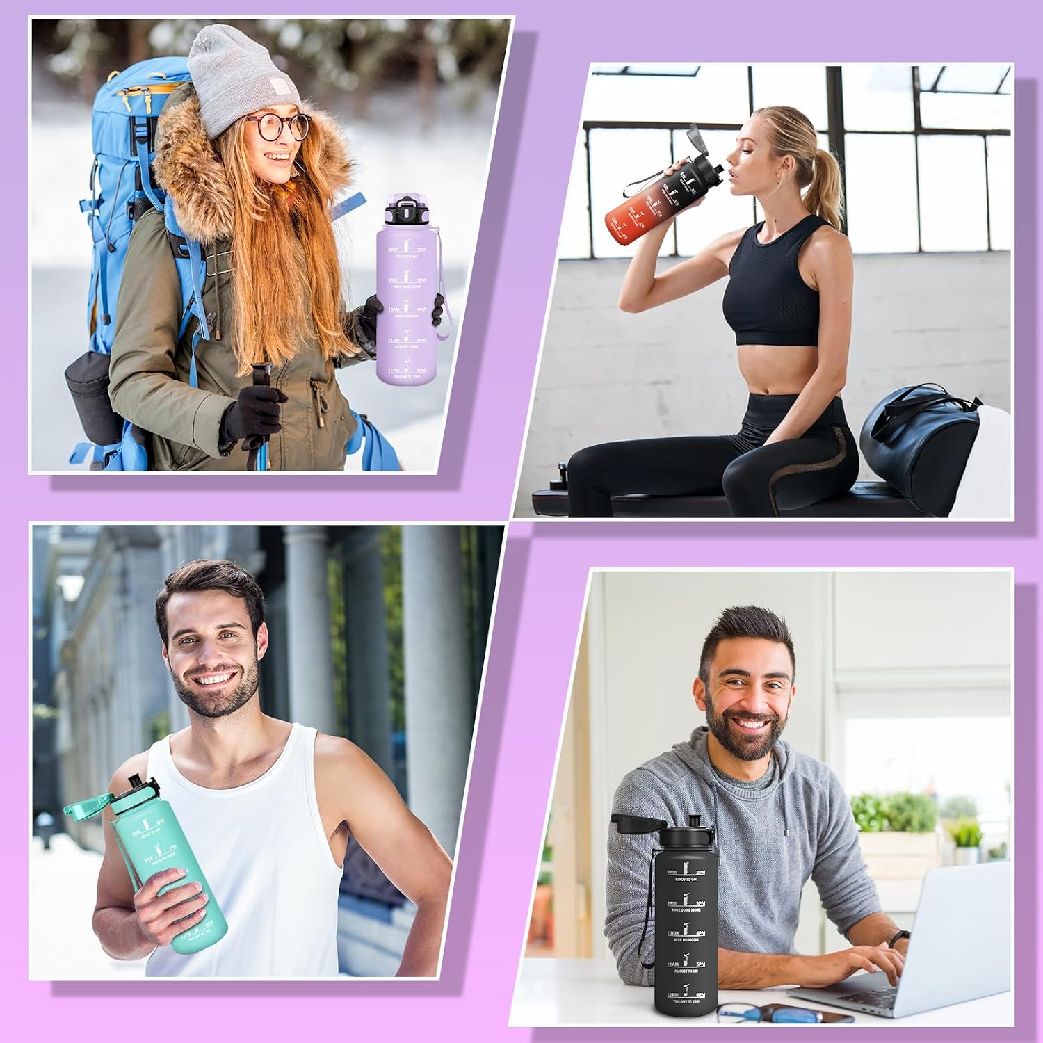 Thumbnail 6 de Motswedi MO-TY-SYZYG-1500ML-M-Light-Purple-270 – butelka 1500 ml ze skalą czasu
