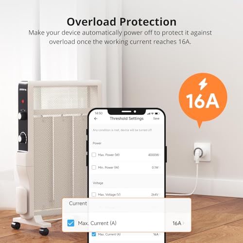 Thumbnail 6 de SONOFF S60TPF Presa Smart 16A: WiFi 2.4G con Timer, Monitoraggio Energetico e Controllo Vocale