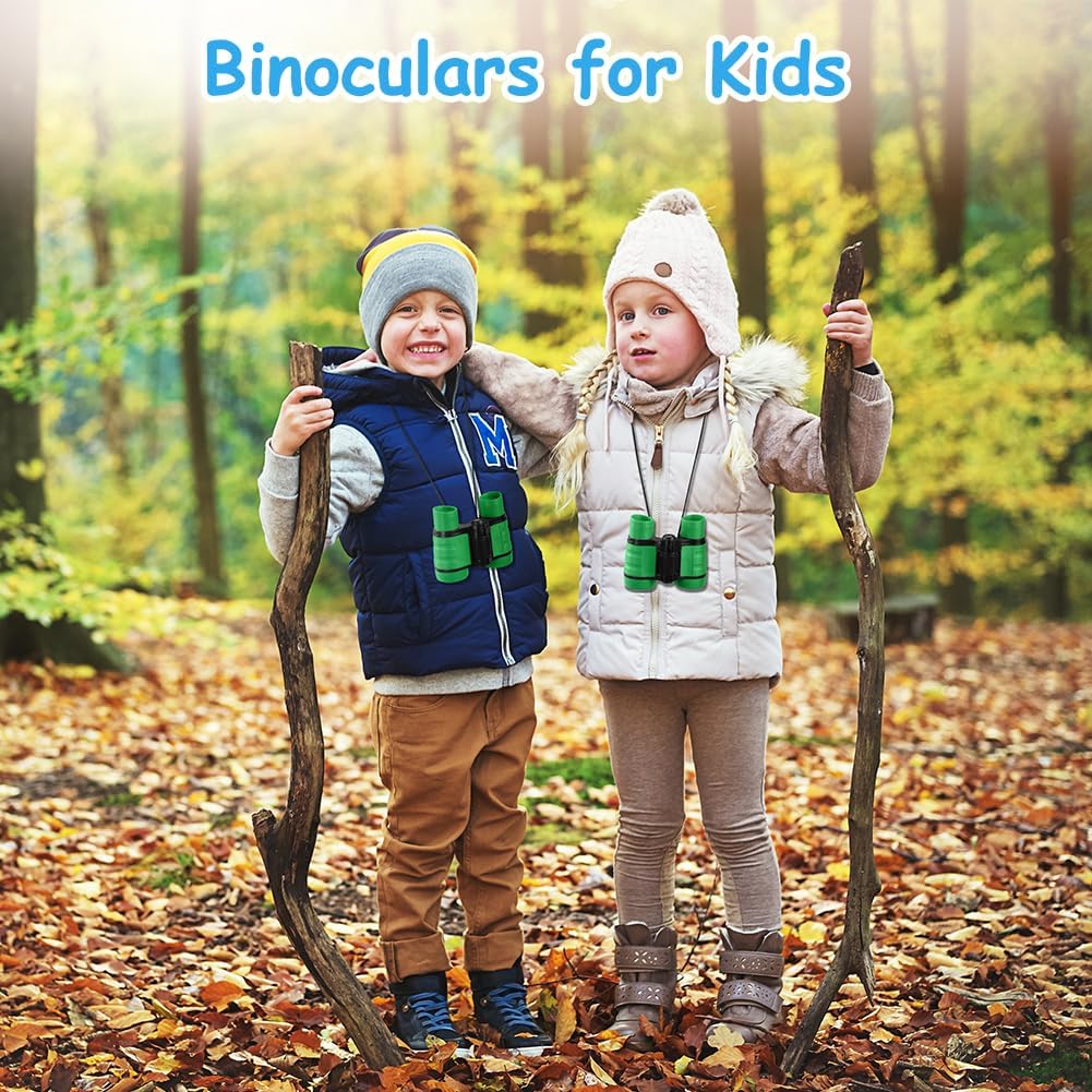 Thumbnail 6 de OSDUE Kinder-Fernglas: 4x30, stoßfest, grün – sicherer Blick für Vogelbeobachtung und Abenteuer