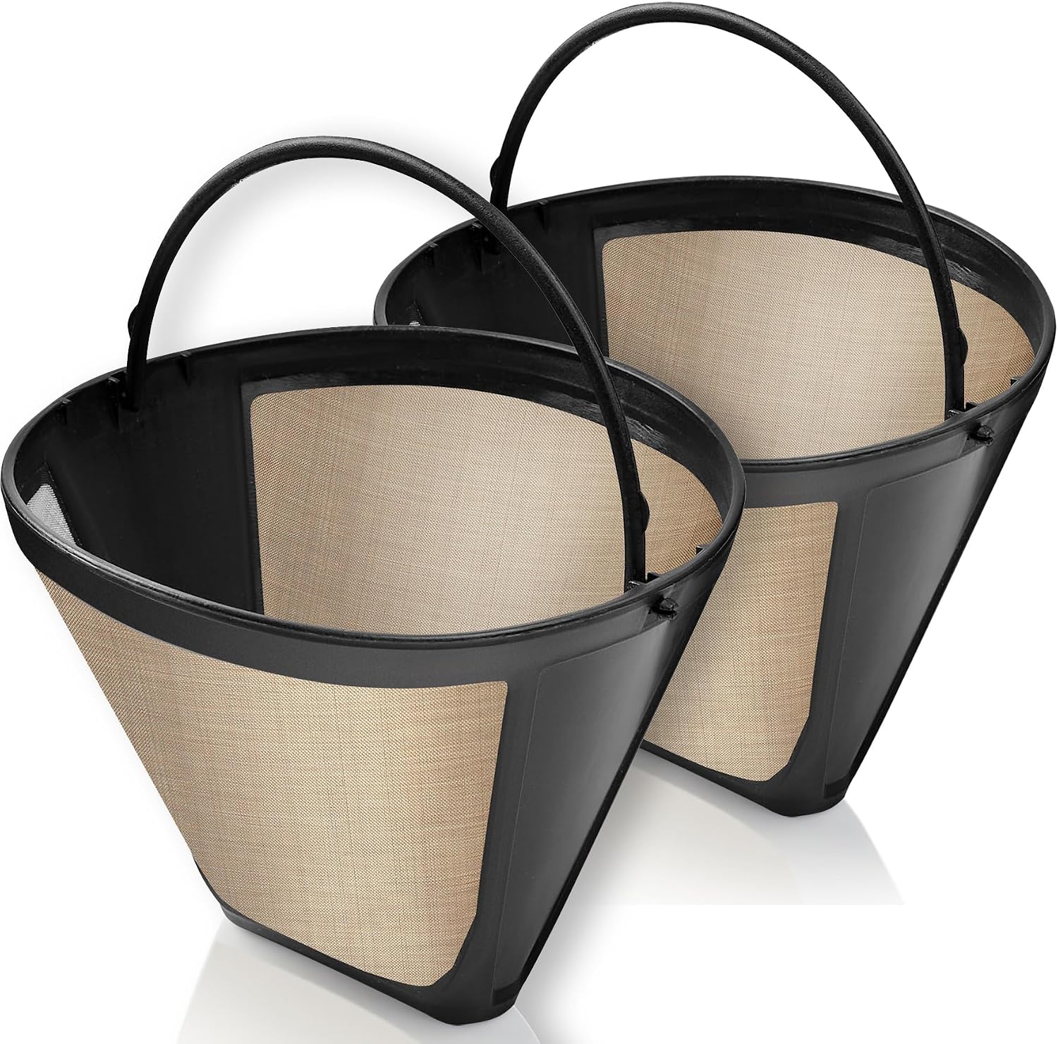 2-Pack #4 Reusable Permanent Cone Coffee Filters for Cuisinart & Ninja Makers