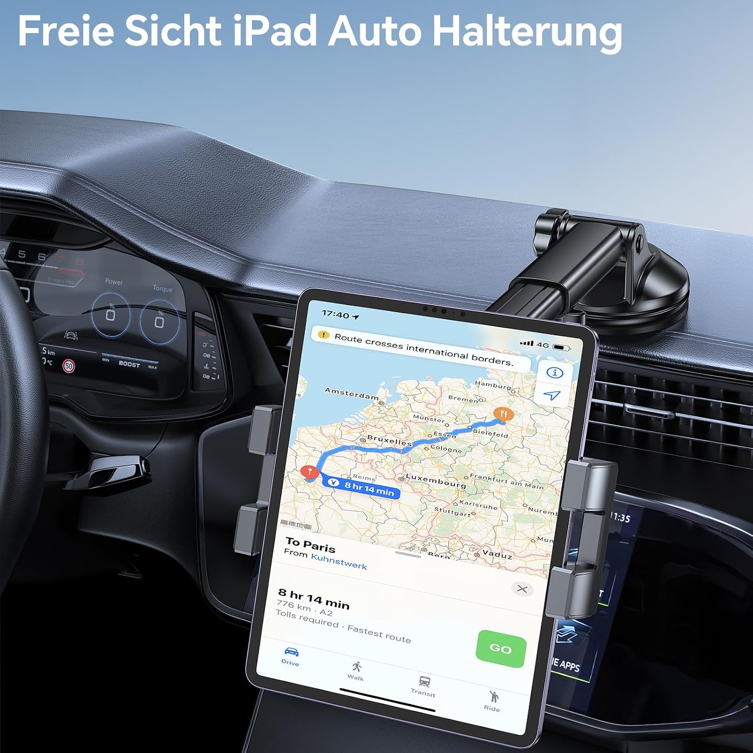 Thumbnail 5 de Coolpow Tablet Halterung Auto – 360°-Drehung, verbesserter Saugnapf, für 4,7–12,9 Zoll Tablets