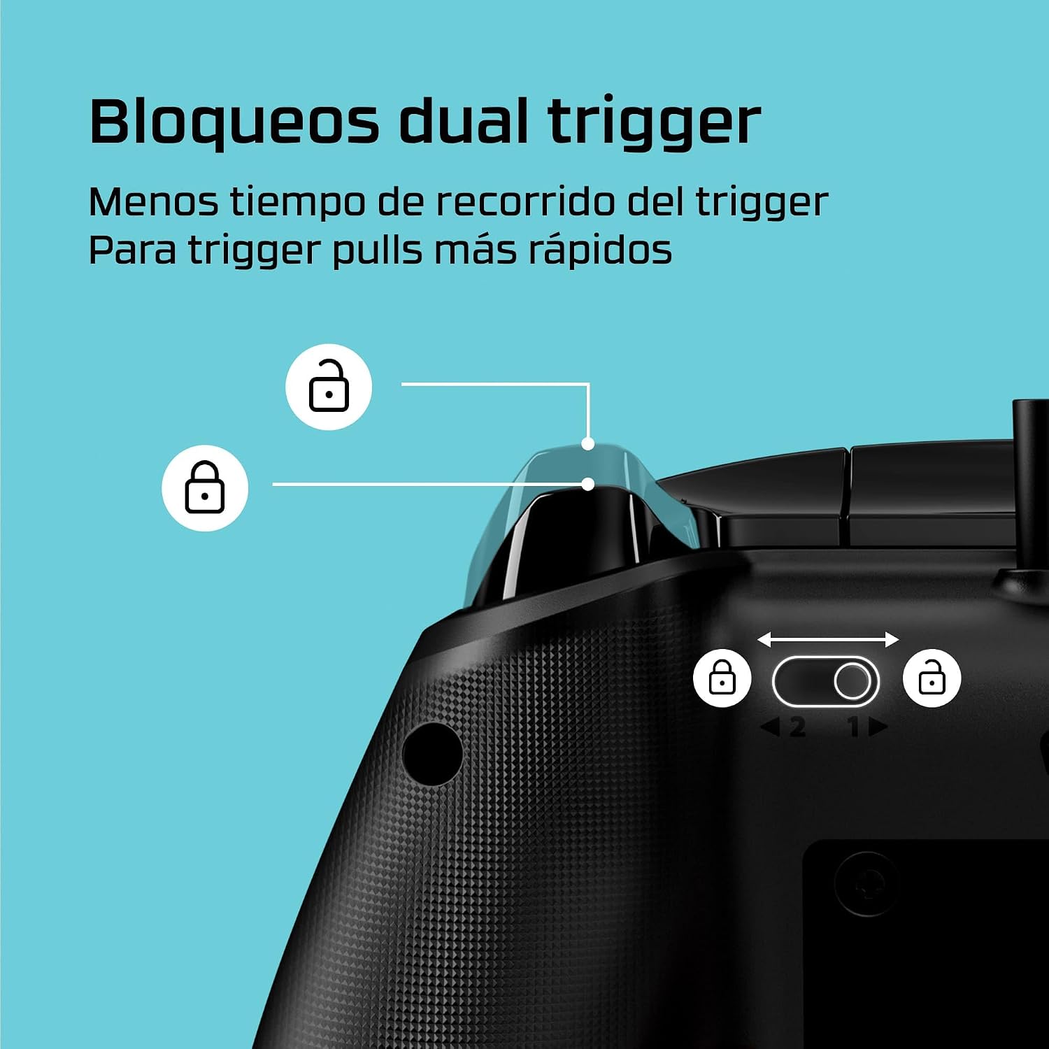 Detalle 1 de HyperX Clutch Gladiate: Mando Xbox con cable y audio