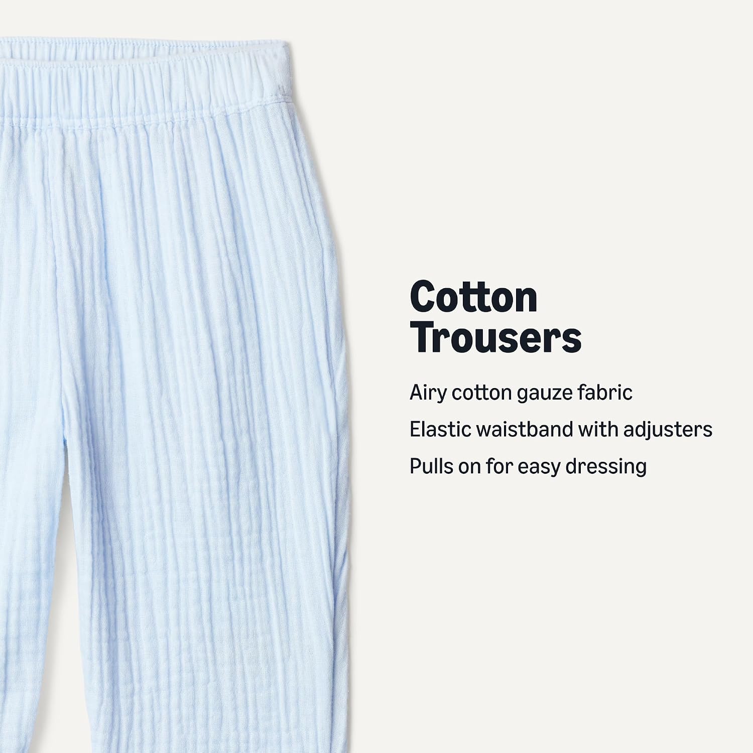 Detalle 2 de Amazon Essentials x Sofia Grainge Unisex Toddlers and Babies' Cotton Gauze Adjustable Trousers