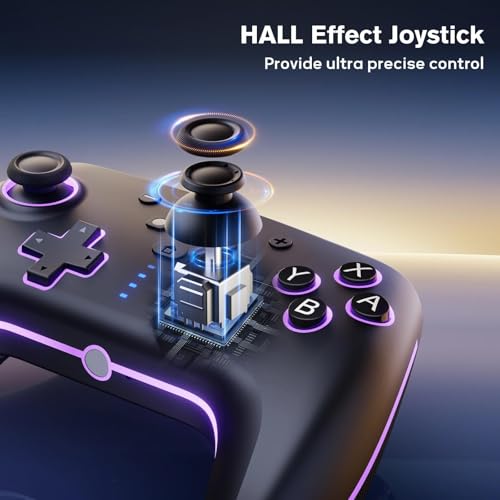 Thumbnail 6 de RivalPlay Mando inalámbrico para Switch y Switch 2 con RGB, macro y turbo ajustable (Negro)