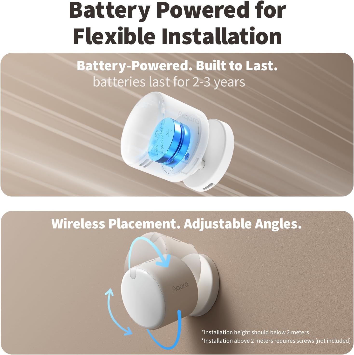 Thumbnail 6 de Aqara FP300 Presence Sensor — 5-in-1 Wireless Motion Sensor with mmWave, PIR, Light, Temperature & Humidity