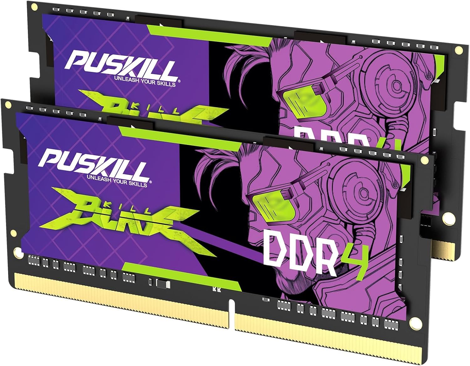 Detalle de PUSKILL 32GB DDR4 3200MHz SODIMM Laptop RAM Kit, 2×16GB, CL22