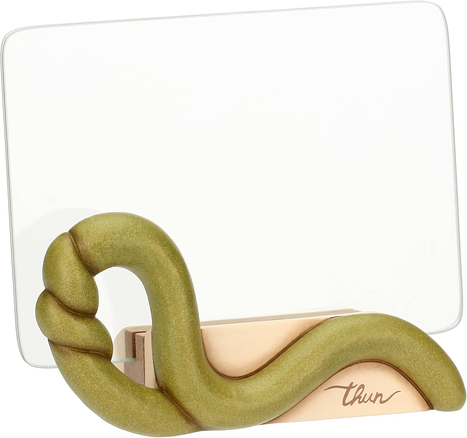 Detalle 1 de THUN Portafoto, Vetro e Ceramica – Collezione Sublime, 15,9 x 7,3 x 8 cm